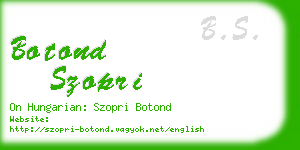 botond szopri business card